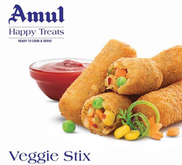 AMUL HAPPY TREATS READY TO COOK & SERVE VEGGIE STIX trademark