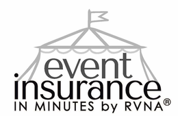 EVENT INSURANCE IN MINUTES BY RVNA trademark