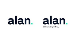 ALAN. ALAN. B2B MARKETING. SOLVED. trademark