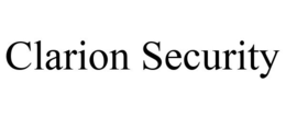CLARION SECURITY trademark