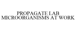 PROPAGATE LAB MICROORGANISMS AT WORK trademark