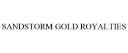 SANDSTORM GOLD ROYALTIES trademark