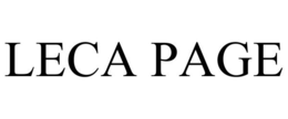 LECA PAGE trademark