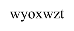 WYOXWZT trademark