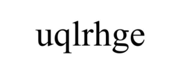UQLRHGE trademark