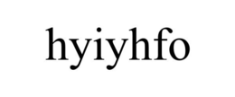 HYIYHFO trademark