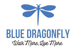 BLUE DRAGONFLY WALK MORE, LIVE MORE trademark