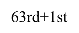 63RD+1ST trademark