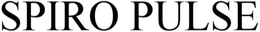 SPIRO PULSE trademark