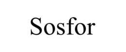 SOSFOR trademark