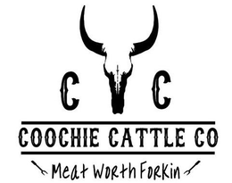 CC COOCHIE CATTLE CO MEAT WORTH FORKIN trademark