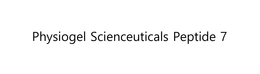 PHYSIOGEL SCIENCEUTICALS PEPTIDE 7 trademark