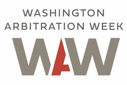 WASHINGTON ARBITRATION WEEK WAW trademark
