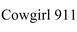 COWGIRL 911 trademark