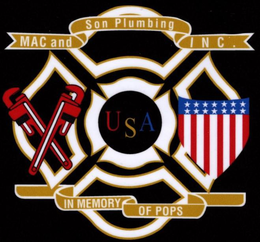 MAC AND SON PLUMBING I N C . USA IN MEMORY OF POPS trademark