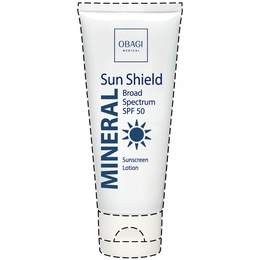 OBAGI MEDICAL SUN SHIELD MINERAL BROAD SPECTRUM SPF 50 SUNSCREEN LOTION trademark