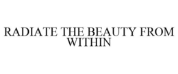 RADIATE THE BEAUTY FROM WITHIN trademark