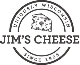 JIM'S CHEESE UNIQUELY WISCONSIN SINCE 1955 trademark