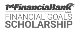 1ST FINANCIAL BANK USA FINANCIAL GOALS SCHOLARSHIP trademark