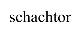 SCHACHTOR trademark