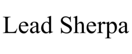 LEAD SHERPA trademark