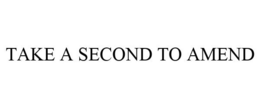 TAKE A SECOND TO AMEND trademark