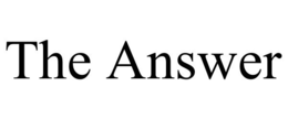 THE ANSWER trademark