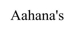 AAHANA'S trademark