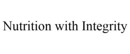 NUTRITION WITH INTEGRITY trademark