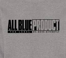 ALL BLUE PRODUCT THE LABEL WE MOVE DIFFRNTLY trademark