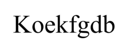 KOEKFGDB trademark