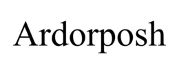 ARDORPOSH trademark