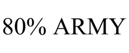 80% ARMY trademark