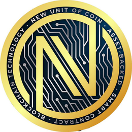 N · NEW UNIT OF COIN · ASSET-BACKED · SMART CONTRACT · BLOCKCHAIN TECHNOLOGY trademark