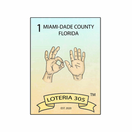 1 MIAMI-DADE COUNTY FLORIDA LOTERIA 305 TM EST. 2020 trademark