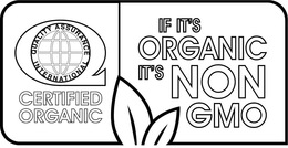Q QUALITY ASSURANCE INTERNATIONAL CERTIFIED ORGANIC IF IT'S ORGANIC IT'S NON GMO trademark