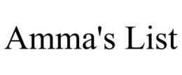 AMMA'S LIST trademark