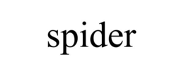 SPIDER trademark