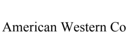AMERICAN WESTERN CO trademark