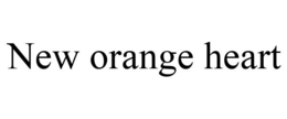 NEW ORANGE HEART trademark