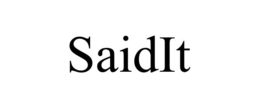 SAIDIT trademark