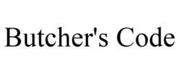 BUTCHER'S CODE trademark