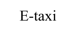 E-TAXI trademark