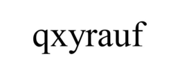 QXYRAUF trademark
