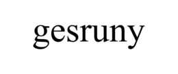 GESRUNY trademark