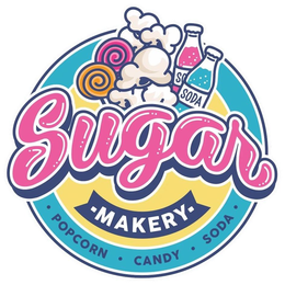 SODA SO SUGAR MAKERY · POPCORN · CANDY · SODA · trademark