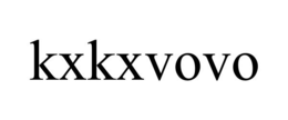 KXKXVOVO trademark