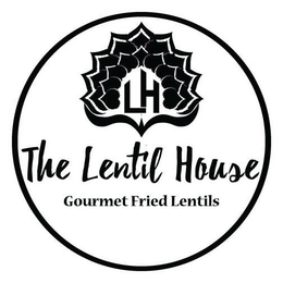 LH THE LENTIL HOUSE GOURMET FRIED LENTILS trademark