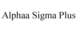 ALPHAA SIGMA PLUS trademark