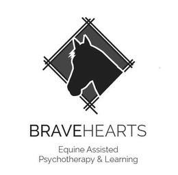 BRAVEHEARTS EQUINE ASSISTED PSYCHOTHERAPY & LEARNING trademark